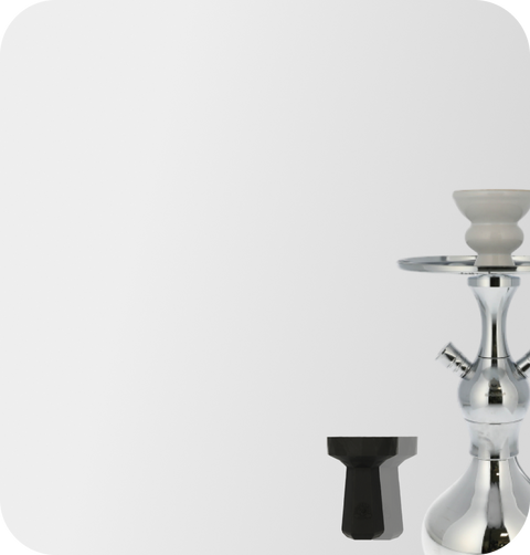 Une chicha achetée, 50% sur un foyer en silicone